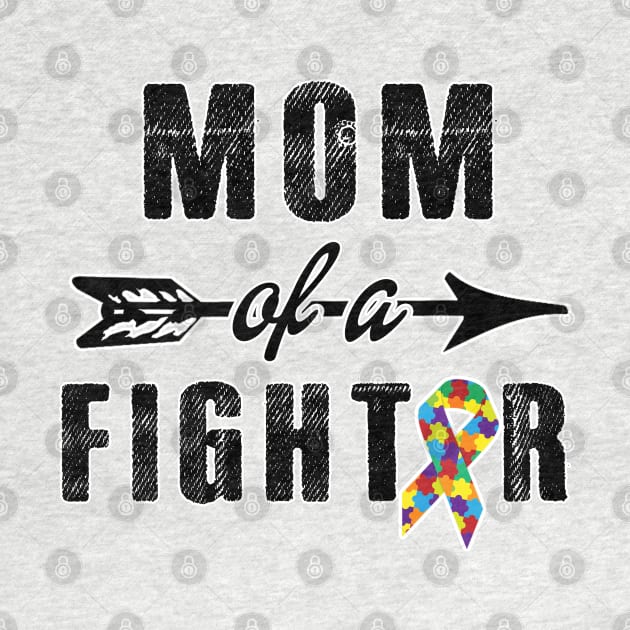 Mom of a fighter. Cancer awareness ribbon. Perfect present for mom mother dad father friend him or her by SerenityByAlex